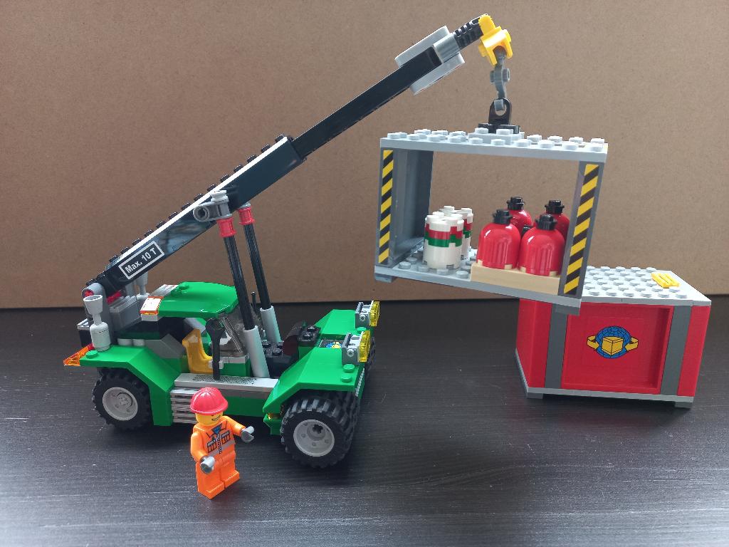 Lego heftruck, Ophalen, Compleet, City, Lego