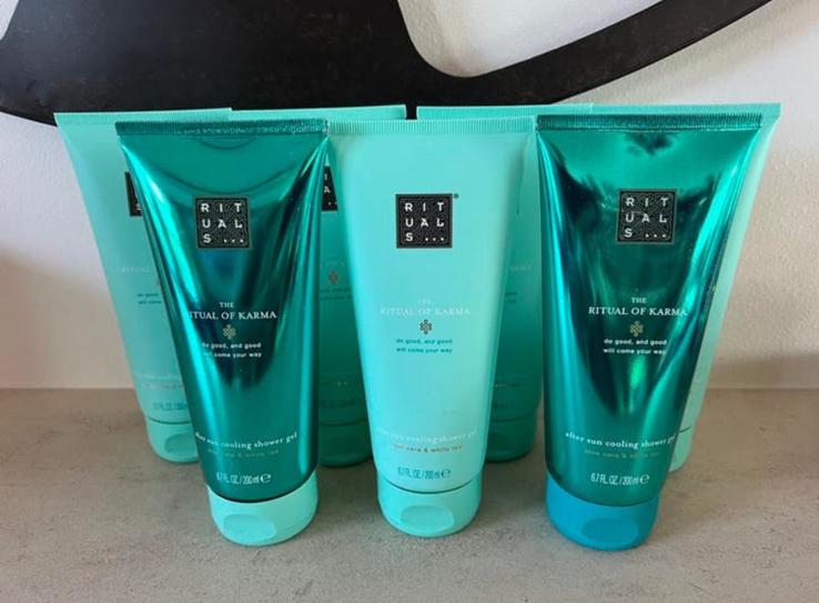 Rituals Karma aftersun Cooling shower gel 200 ml 😎🩵 Nieuw!, Ophalen of Verzenden, Nieuw, Bad & Douche
