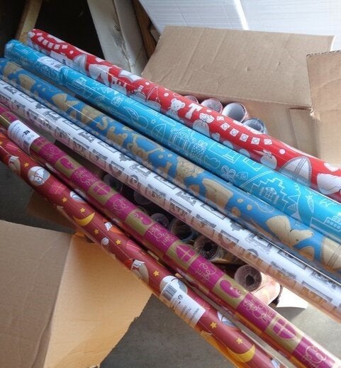 PARTIJ SINTERKLAAS INPAKPAPIER 200X70CM, Diversen, ., Nieuw, Ophalen of Verzenden, ..