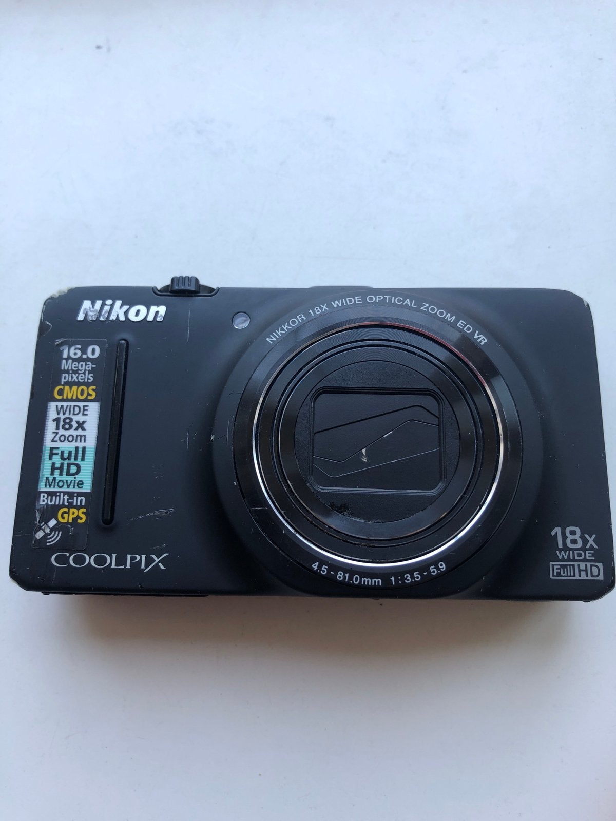 Nikon Coolpix S9300 16.0 MP Compactcamera met 18x Zoom, Gebruikt, GPS, Ophalen of Verzenden, Compactcamera