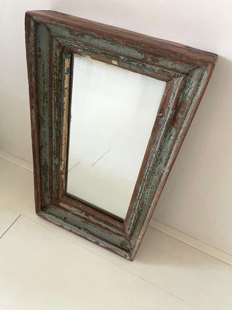 Spiegel sloophouten lijst, Ophalen, Minder dan 50 cm, Zo goed als nieuw, Minder dan 100 cm