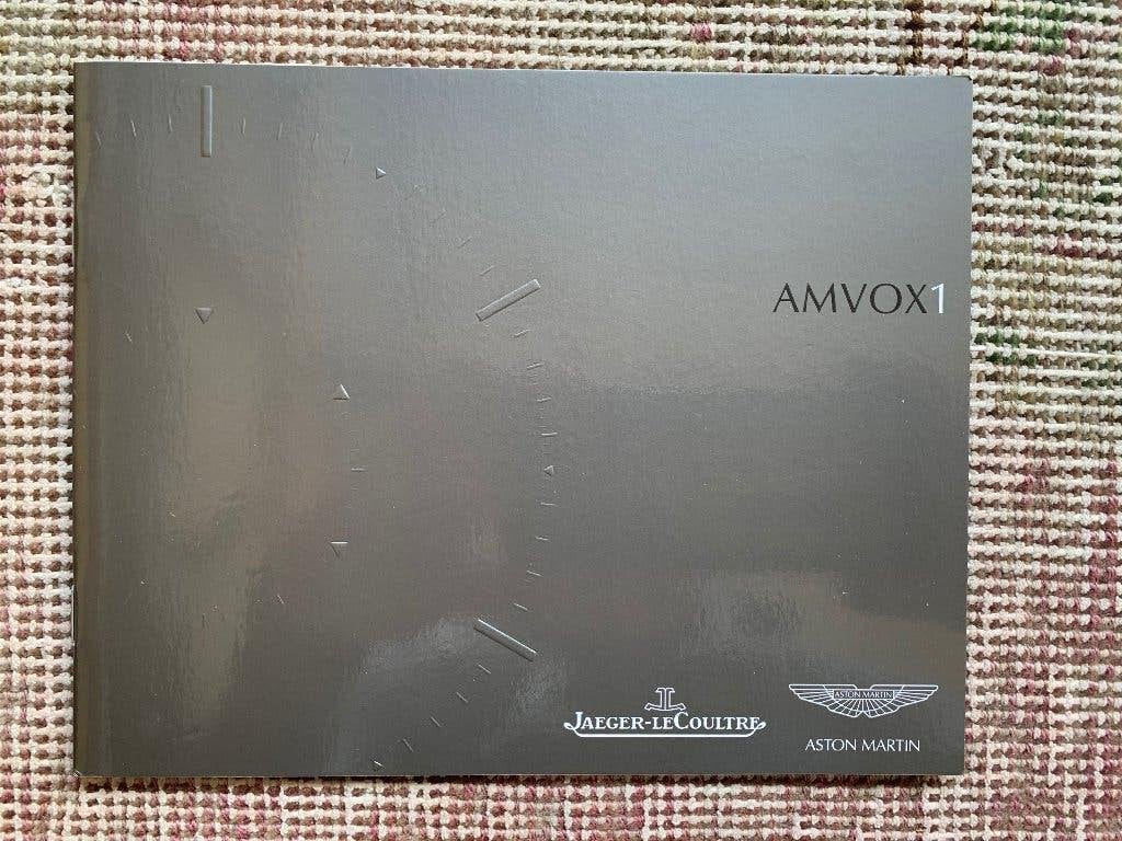 Brochure folder Jaeger Lecoultre Aston Martin Amvox1 nieuw!, Nieuw, Ophalen of Verzenden, Overige merken, Aston Martin