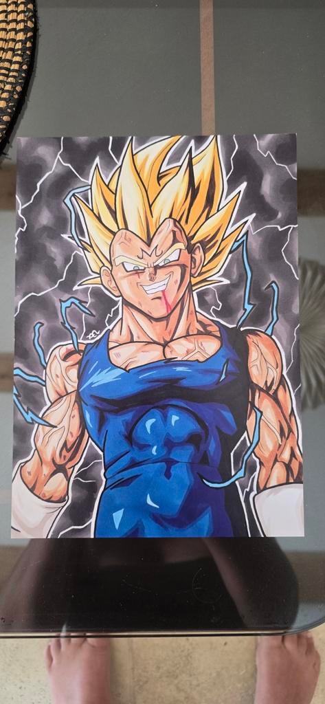 Ingelijst A4 Print van dragon Ball, Ophalen of Verzenden, Zo goed als nieuw
