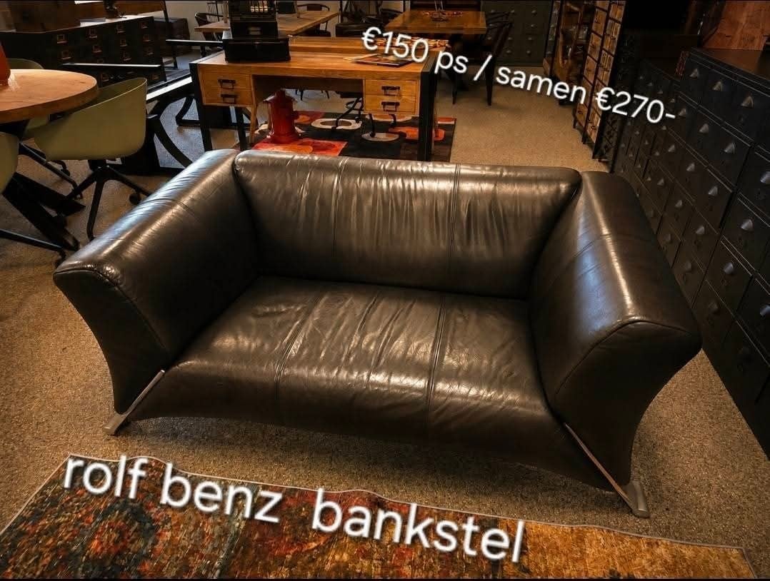 rolf benz bankstel., Ophalen of Verzenden, Gebruikt, Vierpersoons of meer