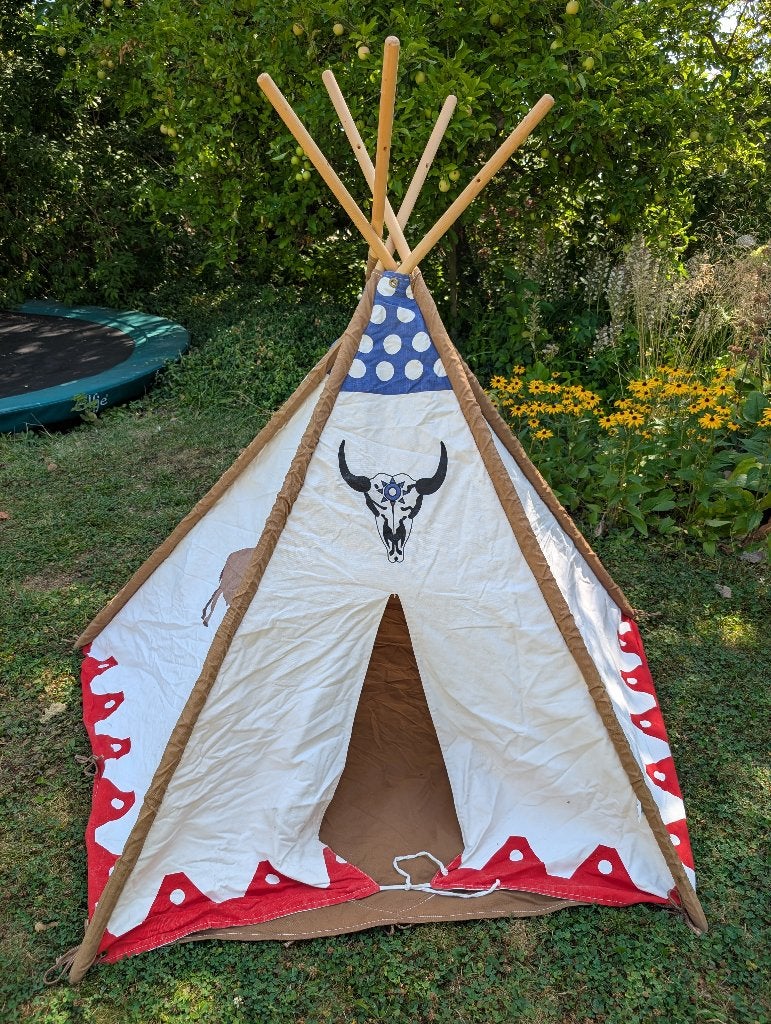 Indianentent speeltent, Ophalen, Gebruikt