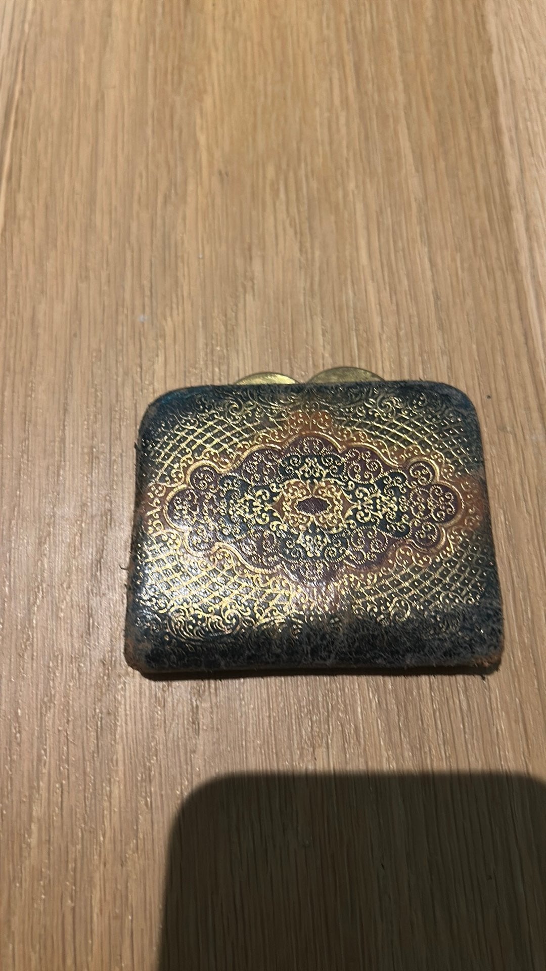 Mini portemonnee zeker 50 jaar oud, Ophalen of Verzenden, Gebruikt