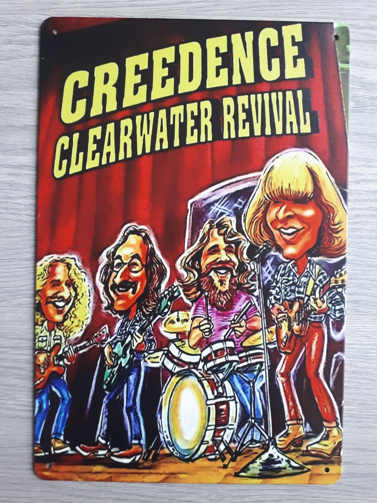Creedence Clearwater Revival 20x30 cm Metalen Reclamebord, Verzamelen, Ophalen of Verzenden, Nieuw, Poster, Artwork of Schilderij