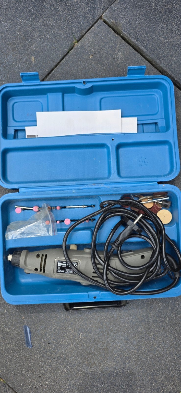 Mini Boormachine Set met Accessoires in Koffer, Ophalen of Verzenden, Gebruikt