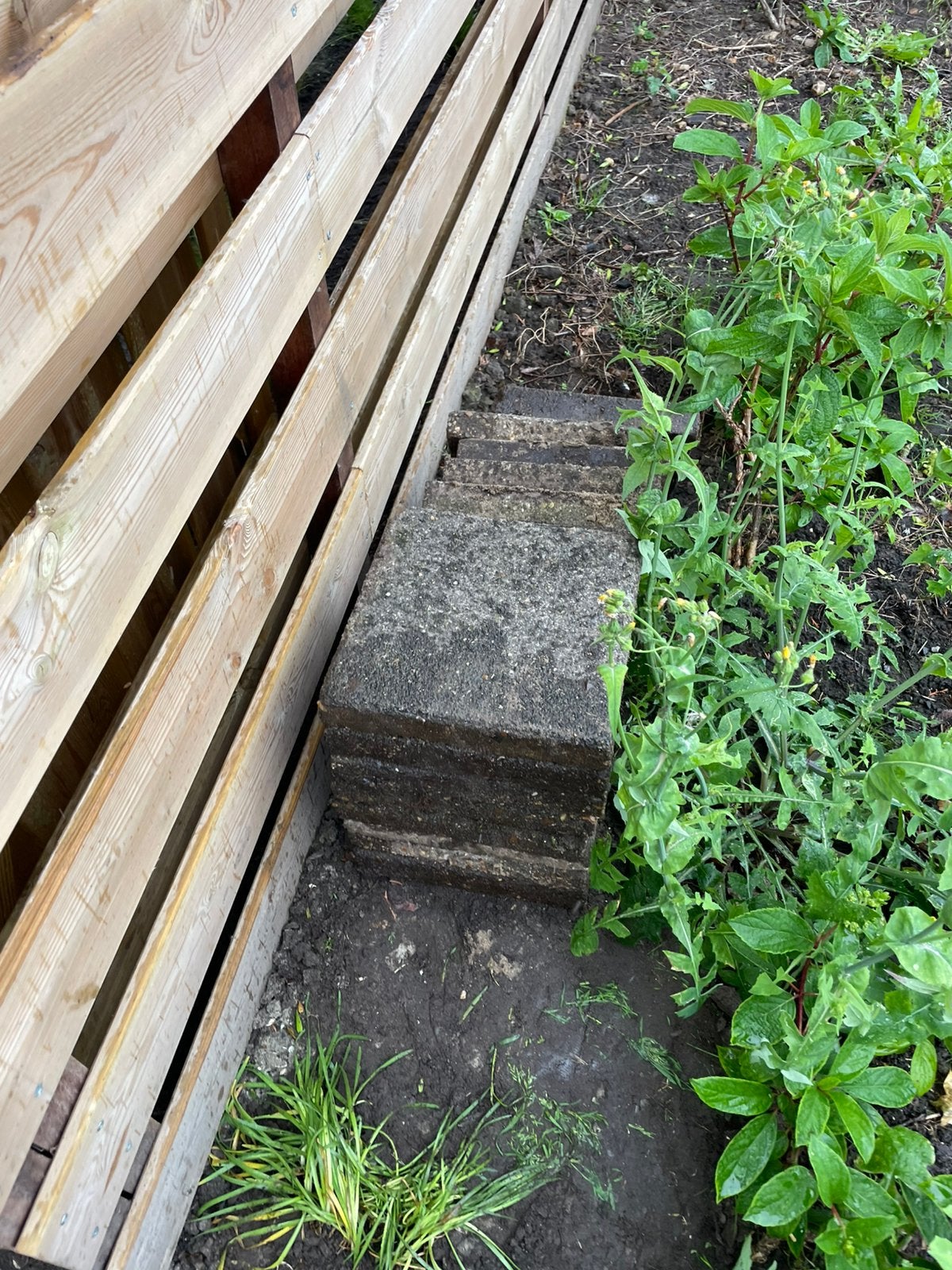 Tegels tuin beton gebruikt, Ophalen, Gebruikt, Beton, Terrastegels