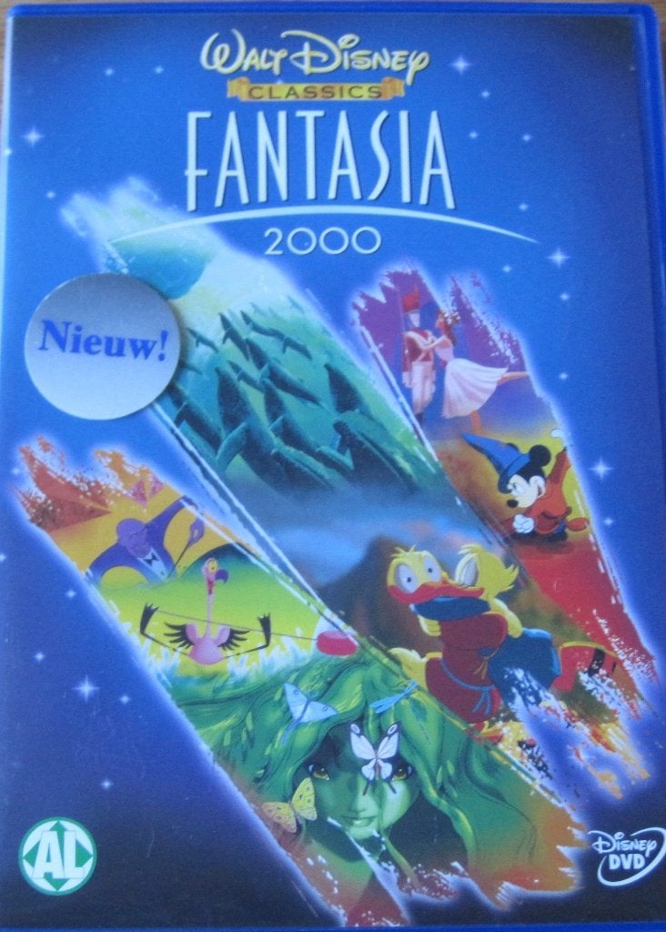 Fantasia 2000 - muziekfilm van Disney, Cd's en Dvd's, Engels, Tekenfilm, Nederlands, Ophalen of Verzenden