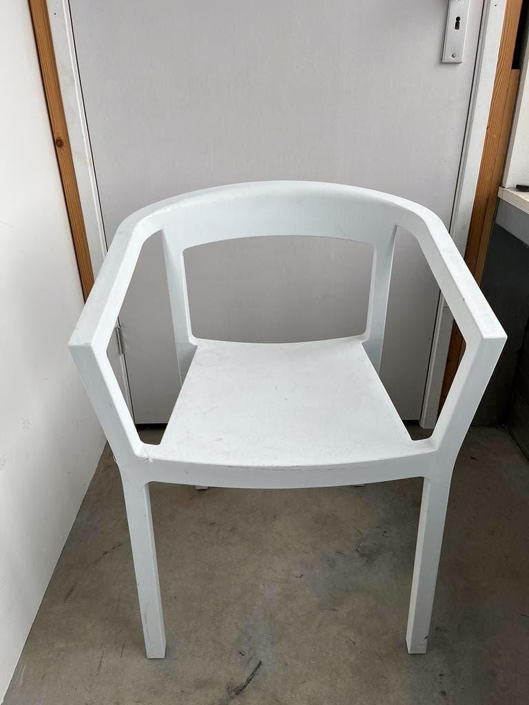 Resol Dd Peach Stoel wit, Huis en Inrichting, Stoelen, Kunststof, Wit, Ophalen of Verzenden, Zo goed als nieuw