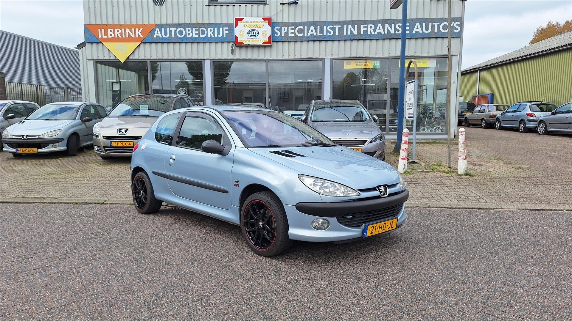 Peugeot 206 GTI 2.0-16V Airco nwe distributie, achteras gere, 136 pk, Zwart, Origineel Nederlands, Bedrijf