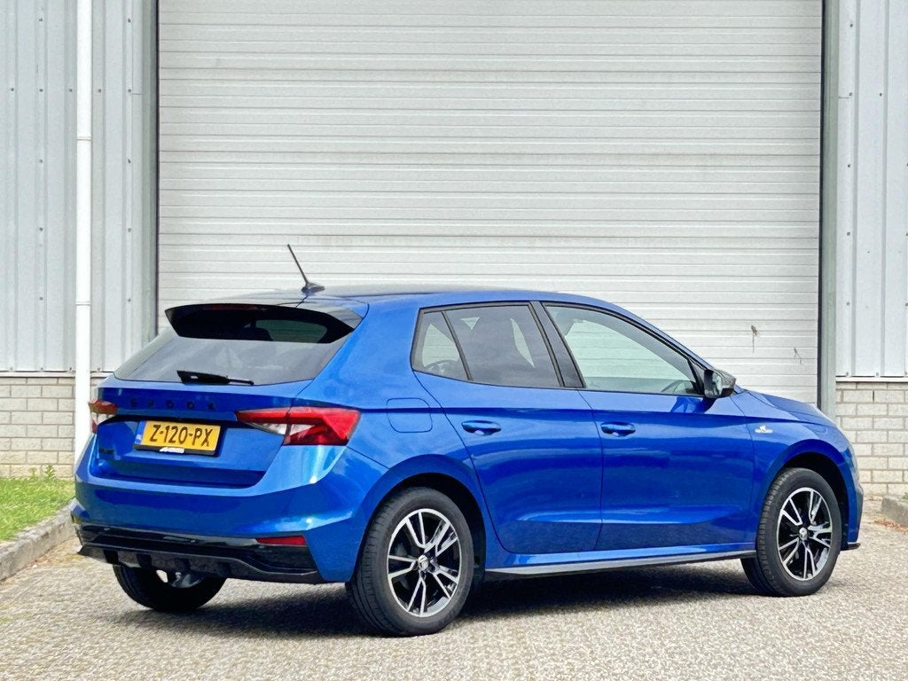 Skoda Fabia 1.0 TSI Monte Carlo / 1e Eigenaar / Achteruitrij, Voorwielaandrijving, Euro 6, 95 pk, Blauw