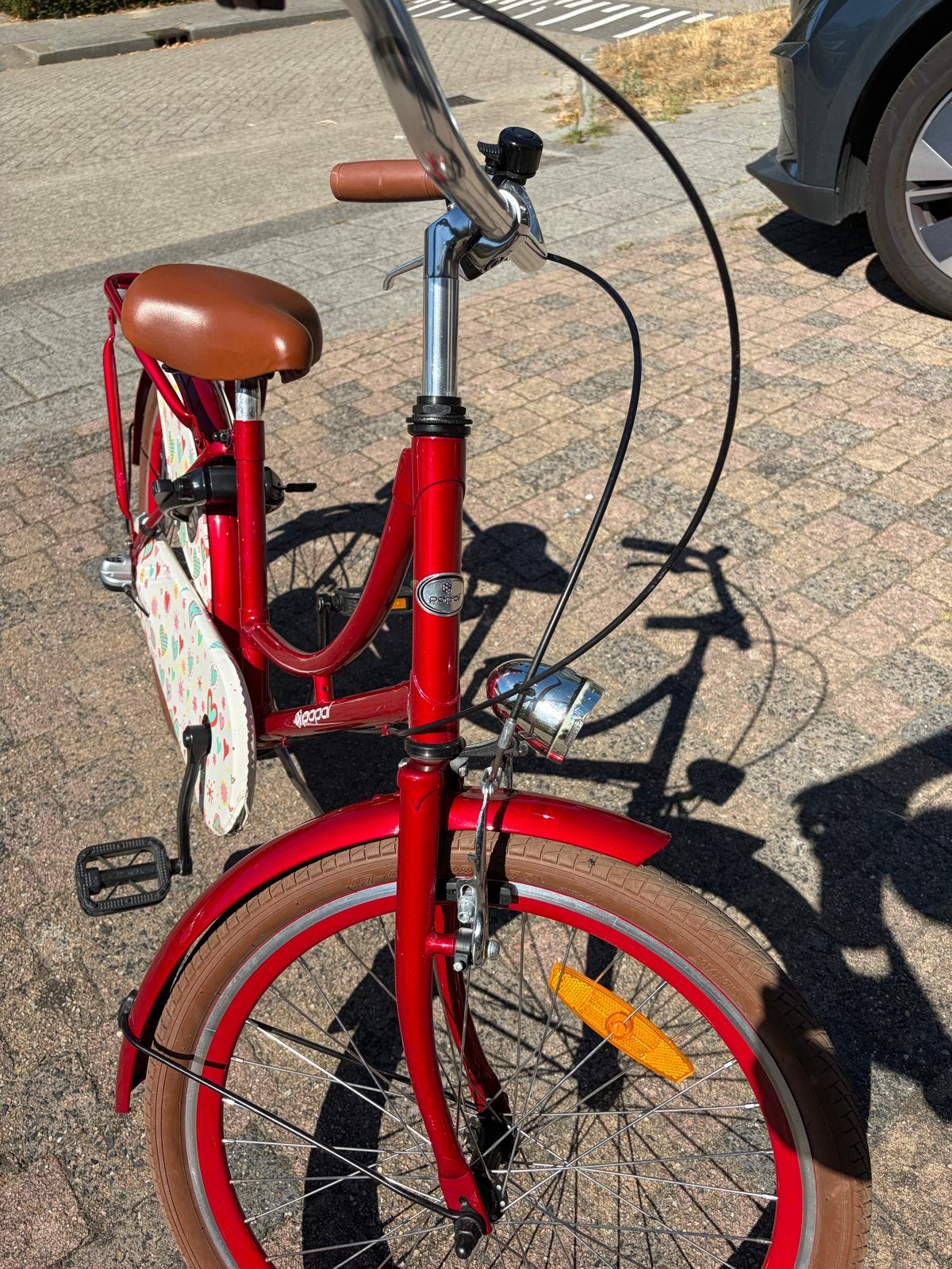Popal kinderfiets 22 inch - Rood - goede staat, Fietsen en Brommers, Fietsen | Kinderfietsjes, Ophalen, Gebruikt, Terugtraprem