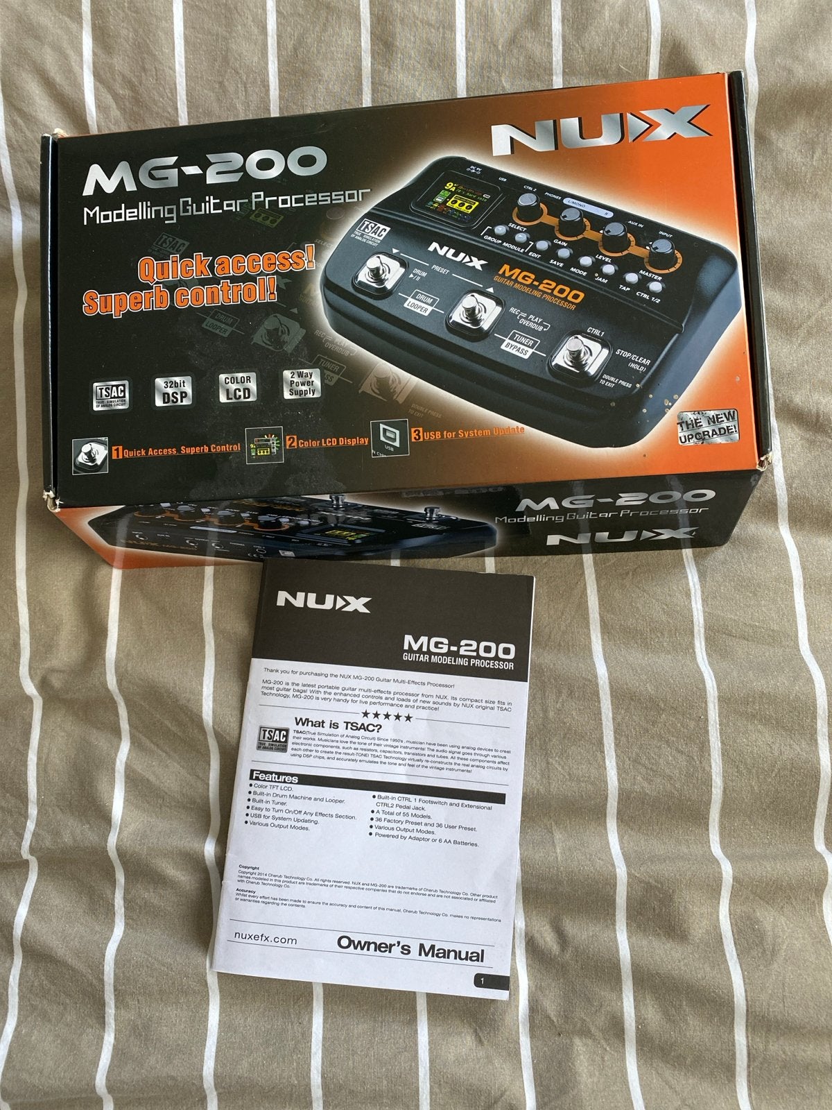 NUX MG-200 Modelling Gitaar Processor Multi-Effect Pedaal, Muziek en Instrumenten, Effecten, Ophalen of Verzenden, Zo goed als nieuw