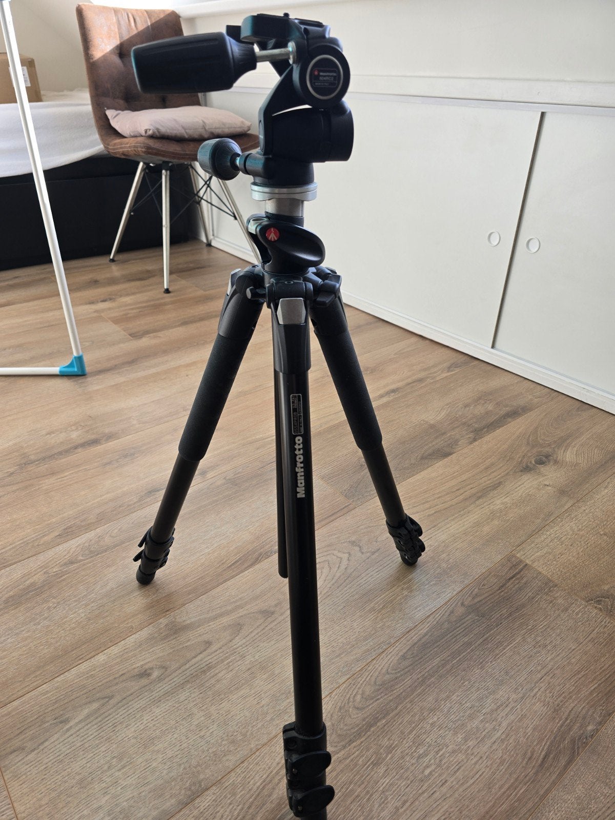 Manfrotto 055XPROB statief met 804RC2 balhoofd, Middenzuil, Zo goed als nieuw, 175 cm of meer, Manfrotto