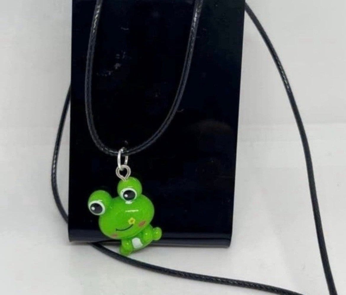 Leuke Kikker Ketting - Nieuw, Met hanger, Kunststof, Verzenden, Nieuw