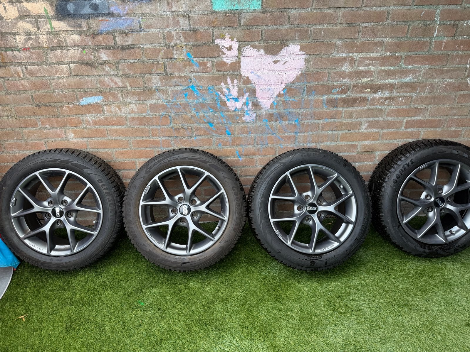 BBS SR velgen 16 inch - 5x112, Ophalen, Gebruikt, 16 inch, Banden en Velgen