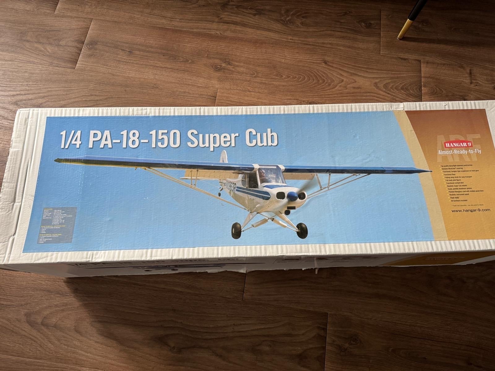 Hangar 9 1/4 PA-18-150 Super Cub RC Vliegtuig, Ophalen, Nieuw