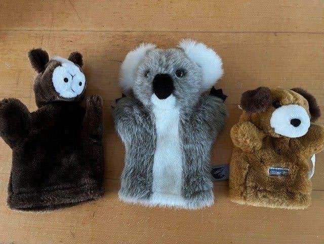 Handpoppen: hond of paard - Nieuw, Overige karakters, Ophalen of Verzenden, Nieuw, Hond