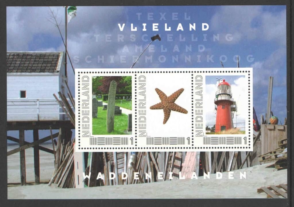 Postzegels Waddeneilanden: Vlieland 2, Ophalen of Verzenden, Na 1940, Postfris