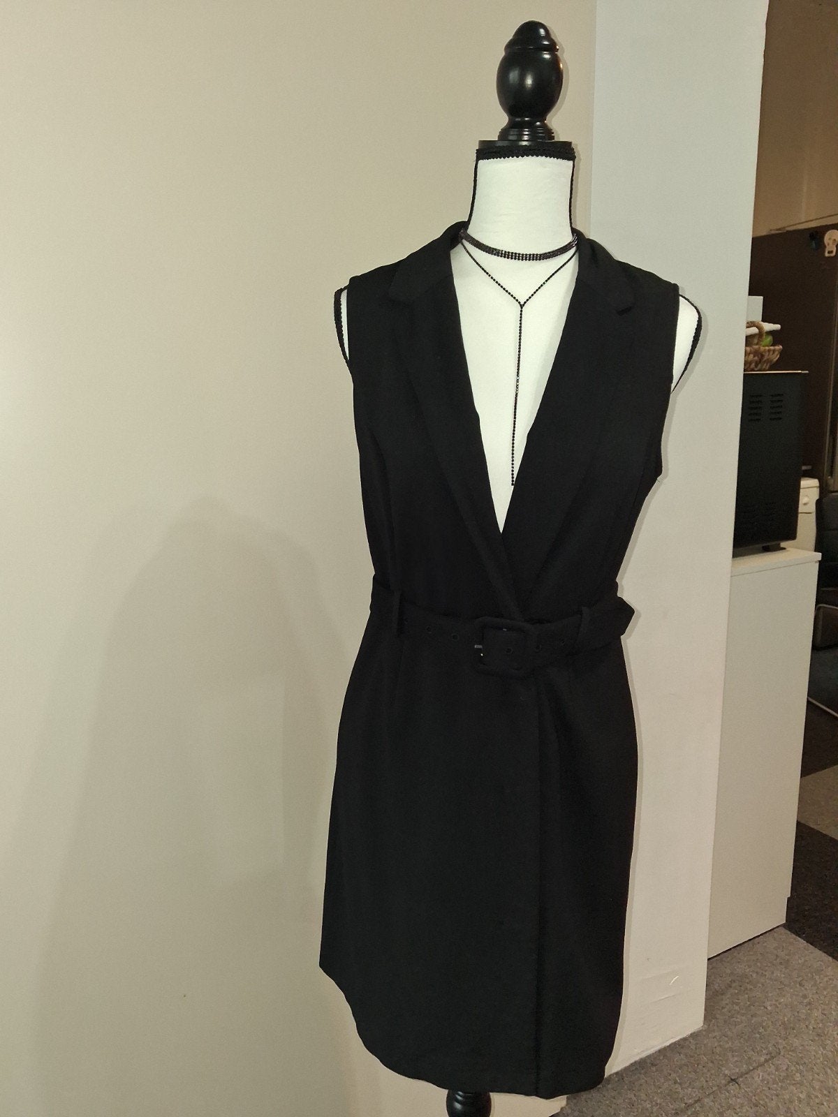 Zwart mouwloos jasje/jurk van Bodyflirt Boutique, Maat 38/40 (M), Zwart, Ophalen of Verzenden, Zo goed als nieuw
