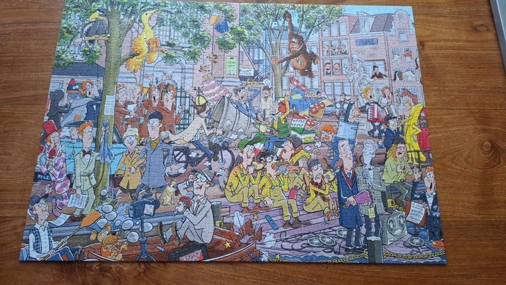 André van Duin puzzel (1000), Ophalen