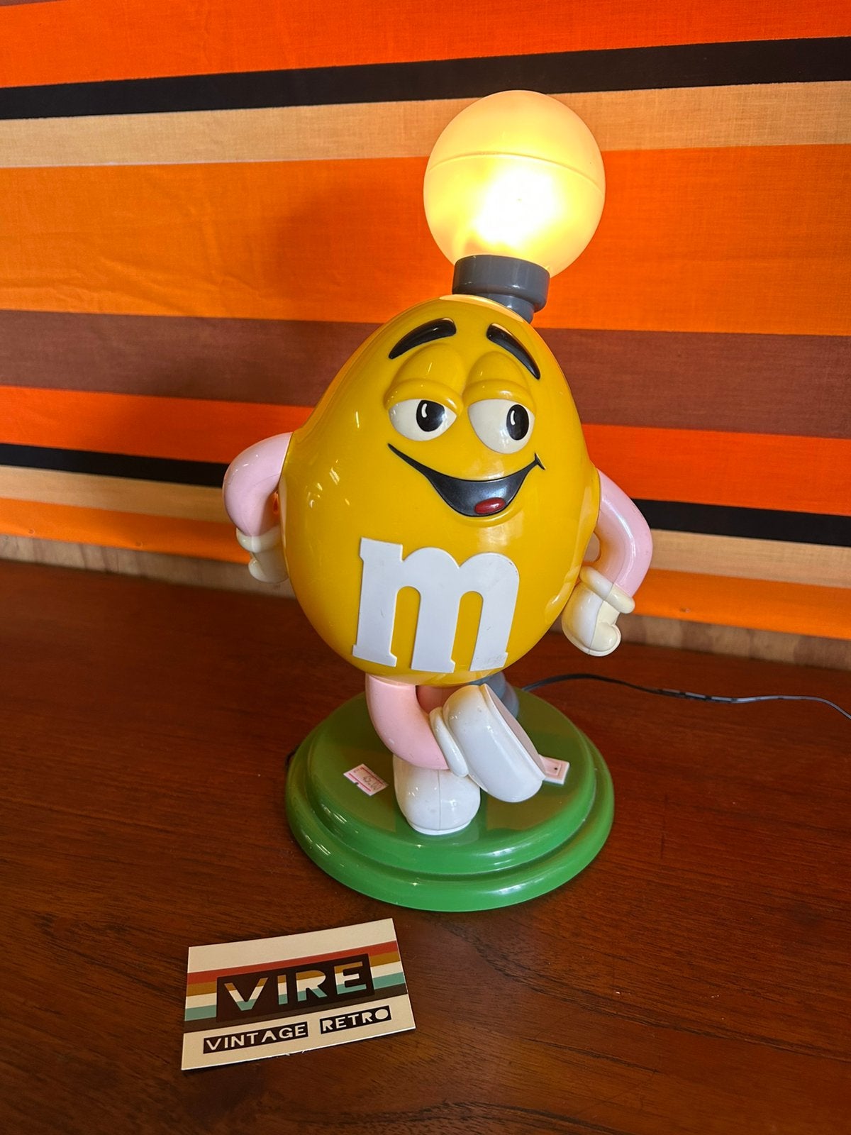 Gave vintage M&M lamp, geel groen, Ophalen of Verzenden, Huis en Inrichting