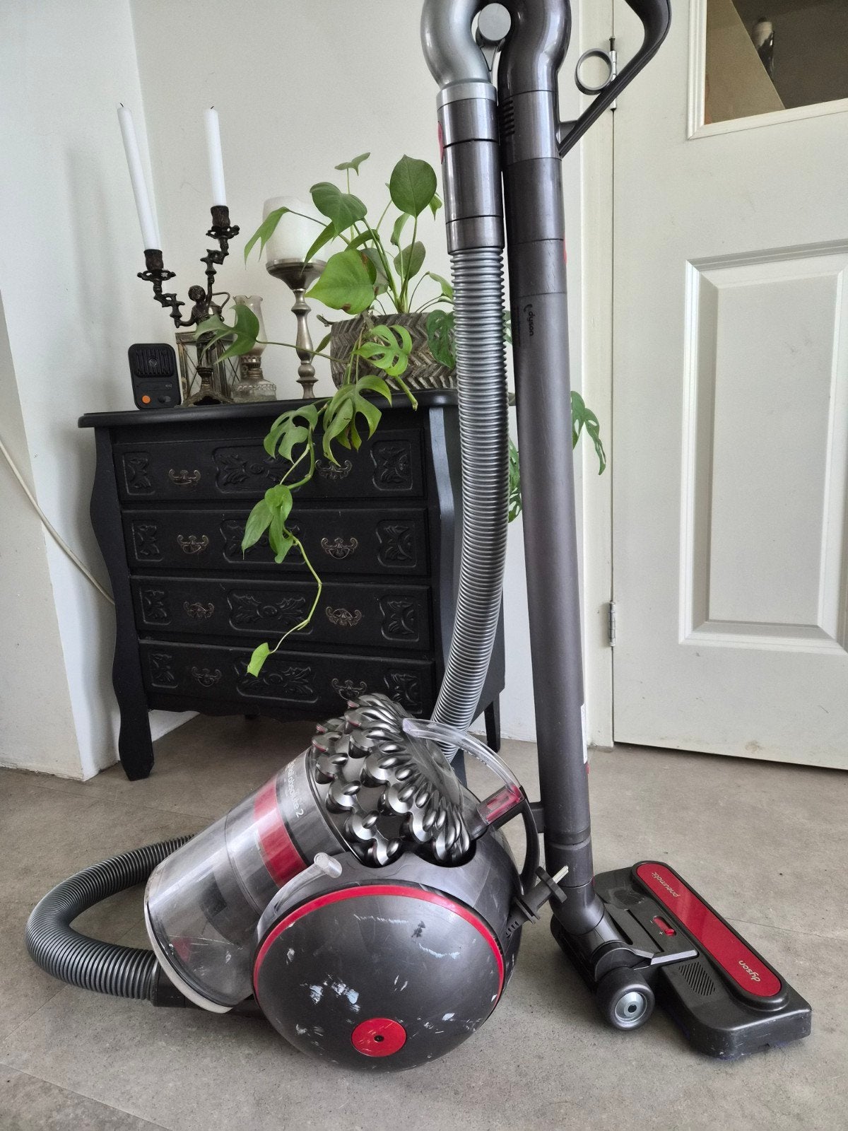 Dyson cinetic big ball absolute 2 + accessoires, Witgoed en Apparatuur, Ophalen, Gebruikt, Reservoir, Sledestofzuiger