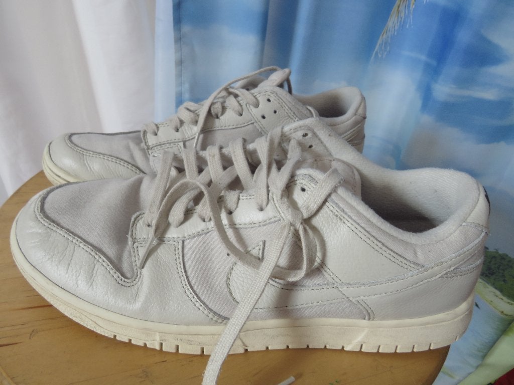 witte nike sneakers dunk low retro light mt 45, Kleding | Heren, Schoenen, Gedragen, Sneakers of Gympen, Wit, Ophalen of Verzenden
