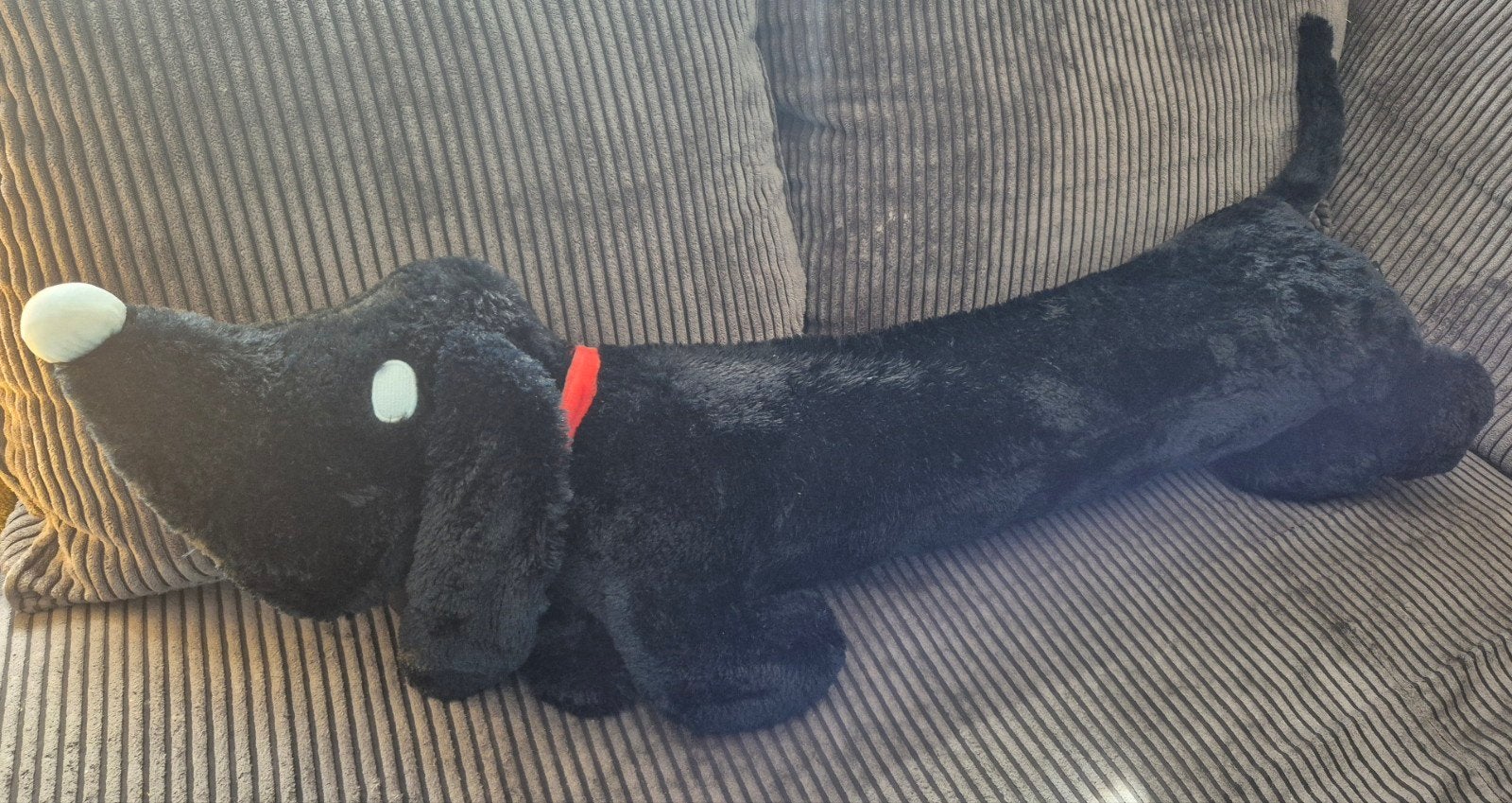 Grote zwarte teckel knuffel - Takkie, Hema, Overige karakters, Nieuw, Zwart