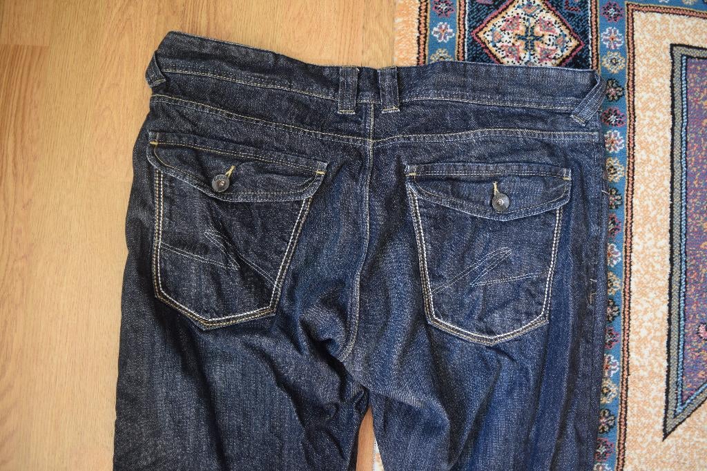 C&A Athentic Reg. Clockhouse Jeans heren Spijkerbroek 38/34, W36 - W38 (confectie 52/54), Blauw, Gedragen, C&A