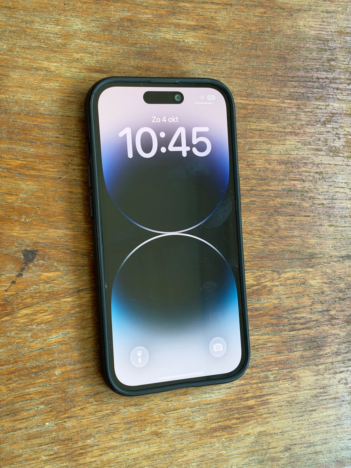 iPhone 14 Pro 128GB Space Gray - met hoesje, Ophalen, 80 %, Zo goed als nieuw, Zonder simlock