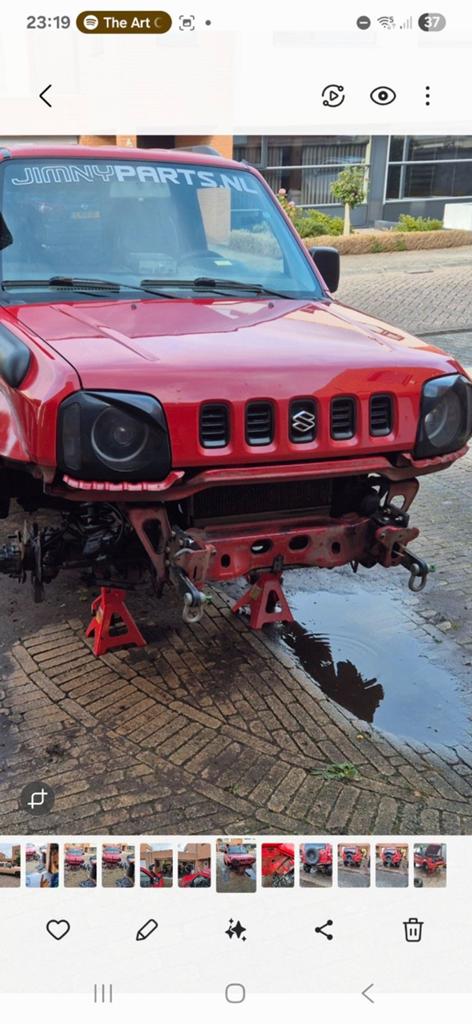 Set verstevigde sleepogen suzuki jimny 1998 tot 2018, Ophalen of Verzenden, Gebruikt, Suzuki