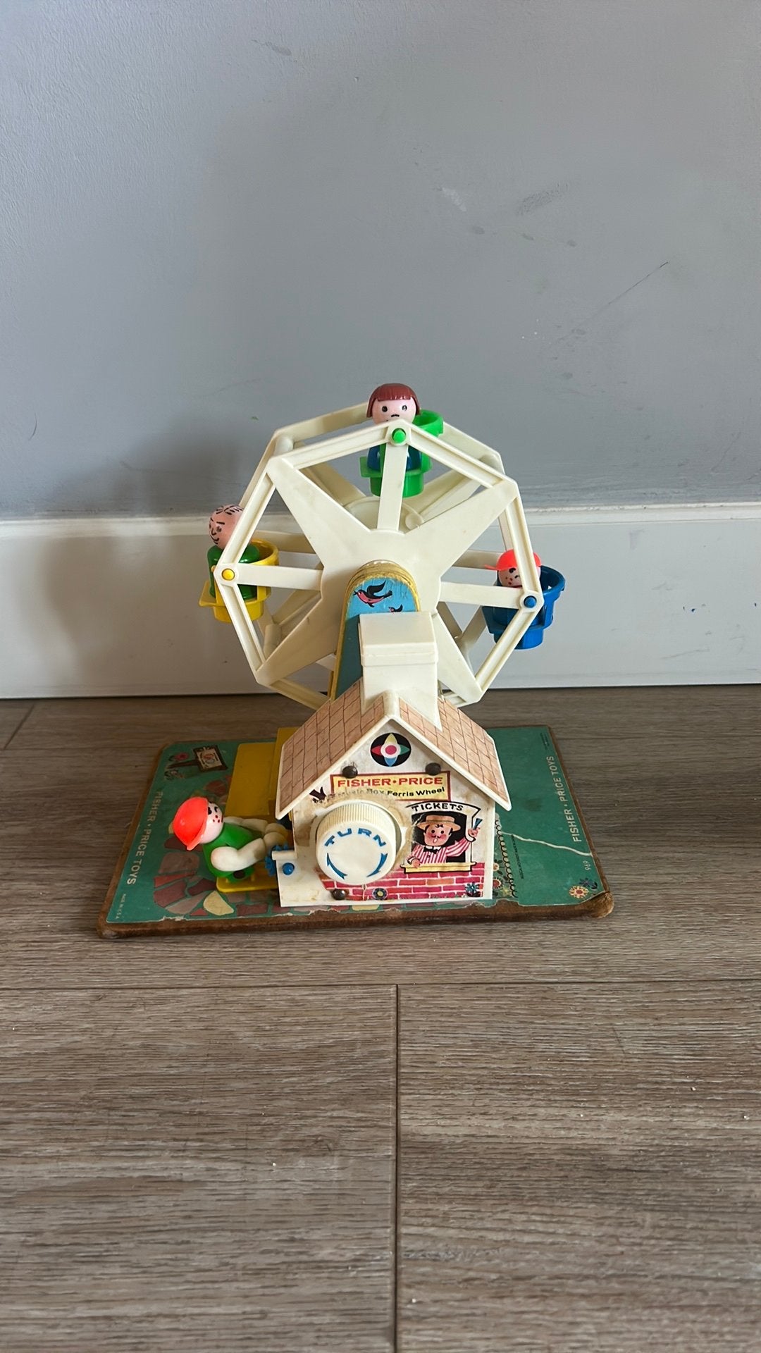 Super leuke vintage reuzerad van fisher price, Ophalen of Verzenden, Gebruikt, Speelset, Met geluid