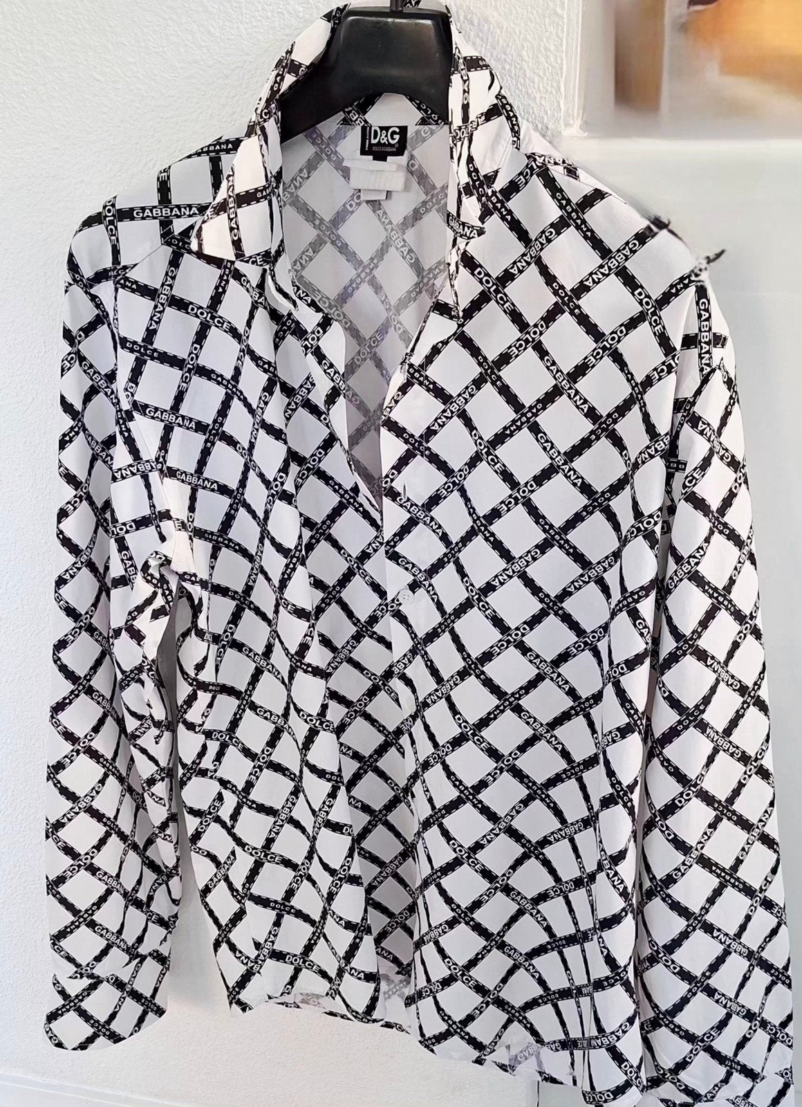AUTHENTIEK DOLCE & GABBANA OVERHEMD MAAT 42/43 ZIE AFM. FOTO, Ophalen, Zo goed als nieuw, Dolce & Gabbana, Halswijdte 43/44 (XL)