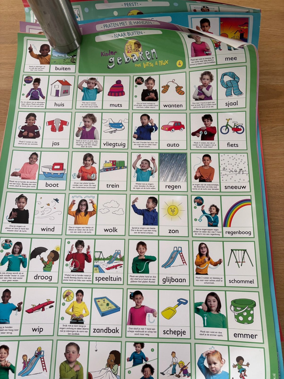 Kindergebaren met Lotte & Max - Leer gebaren, Ophalen of Verzenden, Zo goed als nieuw, 2 tot 3 jaar