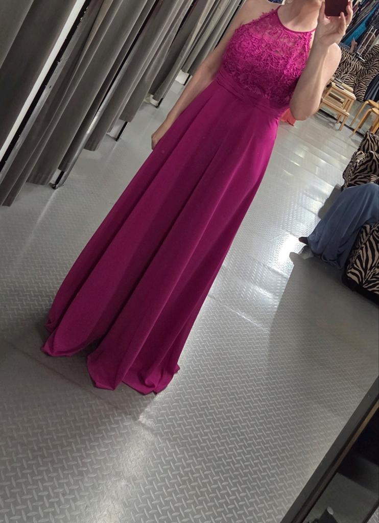 Pink Boom Maxi Jurk Fuchsia - Elegante Galajurk Maat M, Maat 38/40 (M), Galajurk, Pink Boom, Ophalen of Verzenden