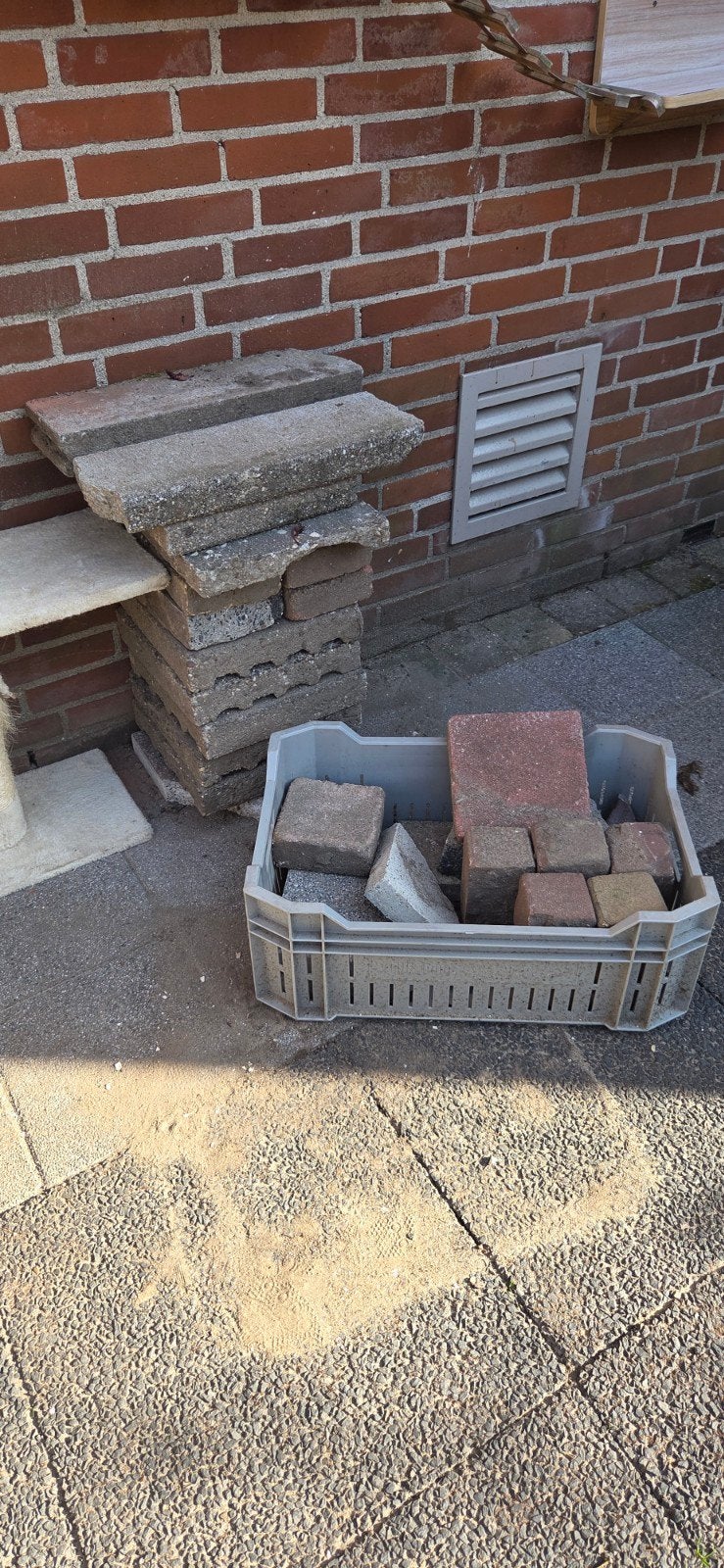 Gratis, Ophalen, Gebruikt, Beton, Klinkers