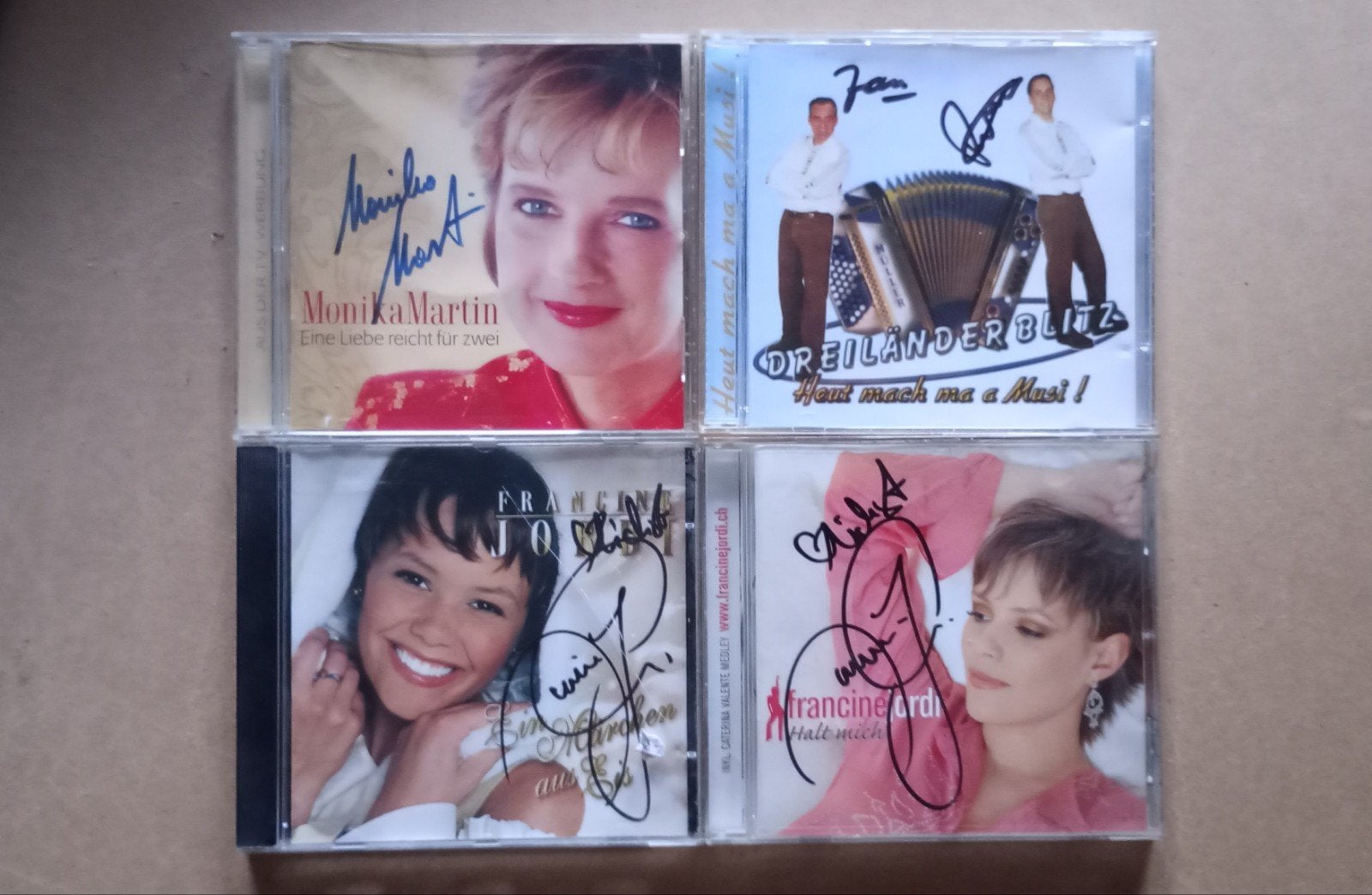 Cd's Monika Martín, Francine Jordi & Dr. Blitz (GESIGNEERD), Verzenden, Gebruikt, Gesigneerd, Schlager
