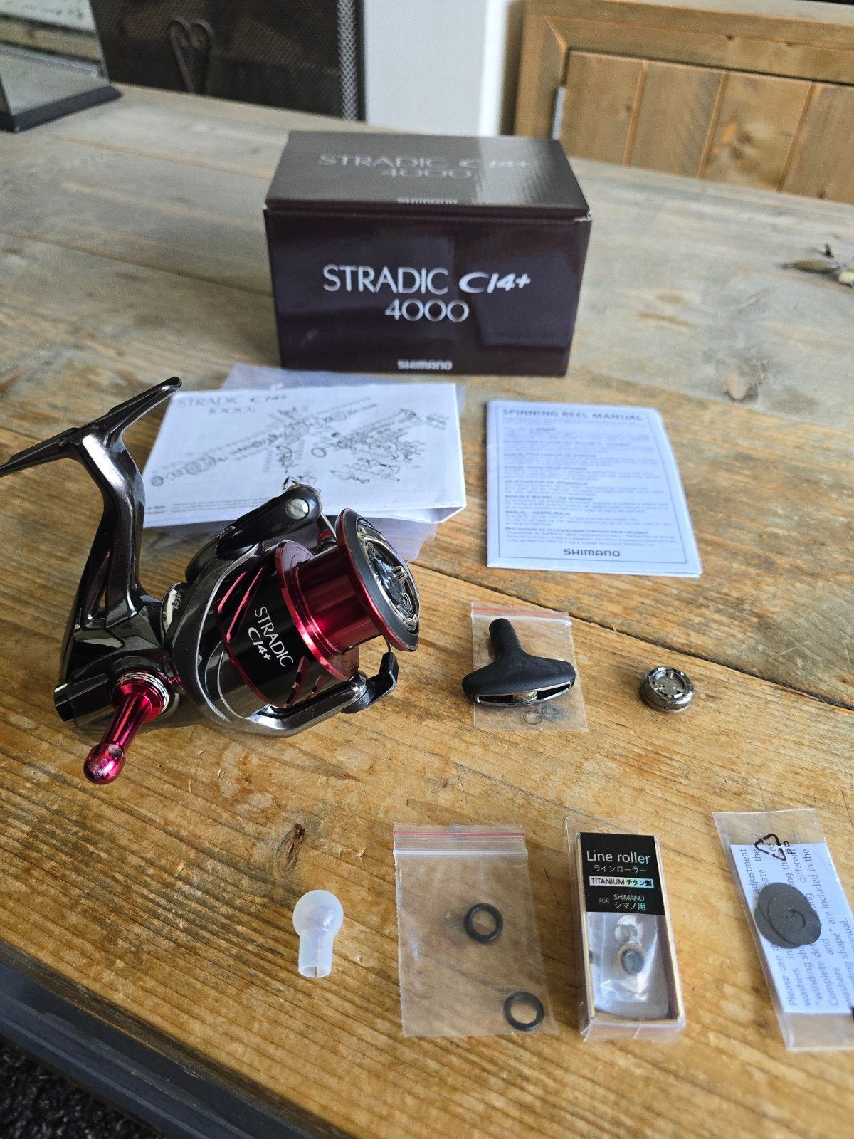 Shimano Stradic Ci4+ 4000 FB molen met extra's, Watersport en Boten, Ophalen of Verzenden, Molen