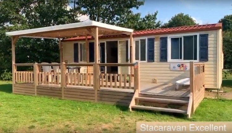 Stacaravan 24m² met 2 slaapkamers en aparte WC, Tot en met 5