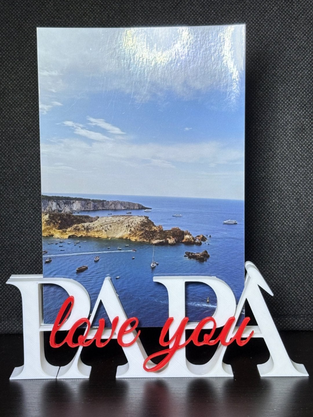 Decoratieve 'PAPA love you', Nieuw, Kunststof, Ophalen of Verzenden, Modern