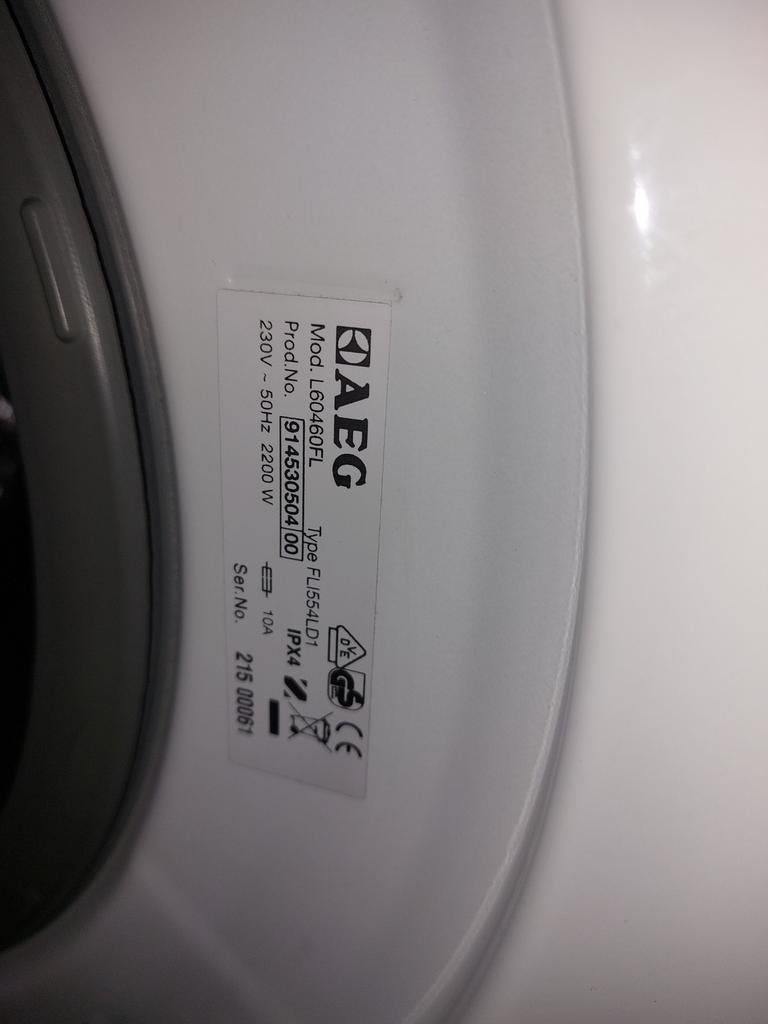 AEG Wasmachine Lavamat protex model L60460FL, 6 tot 8 kg, Ophalen, Gebruikt, 85 tot 90 cm