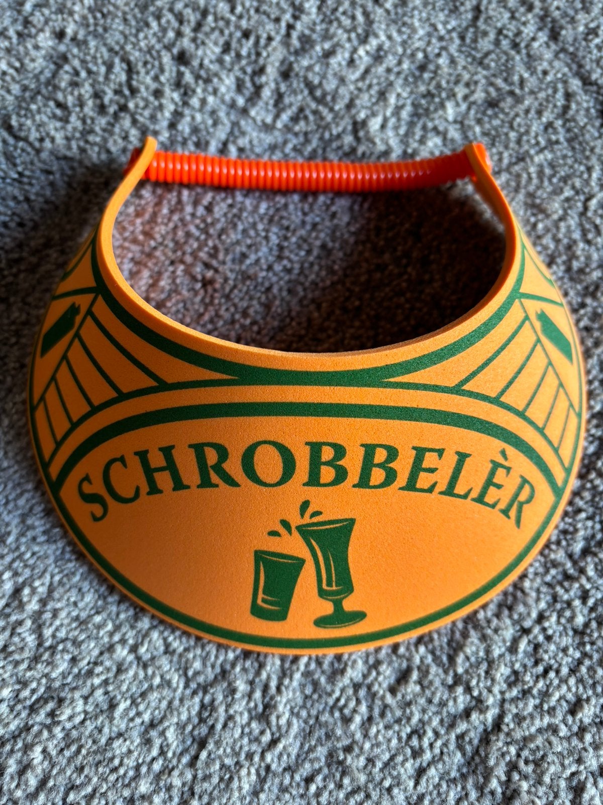 Schrobbelèr oranje zonneklep (nieuw!), Ophalen of Verzenden, Nieuw, Gebruiksvoorwerp