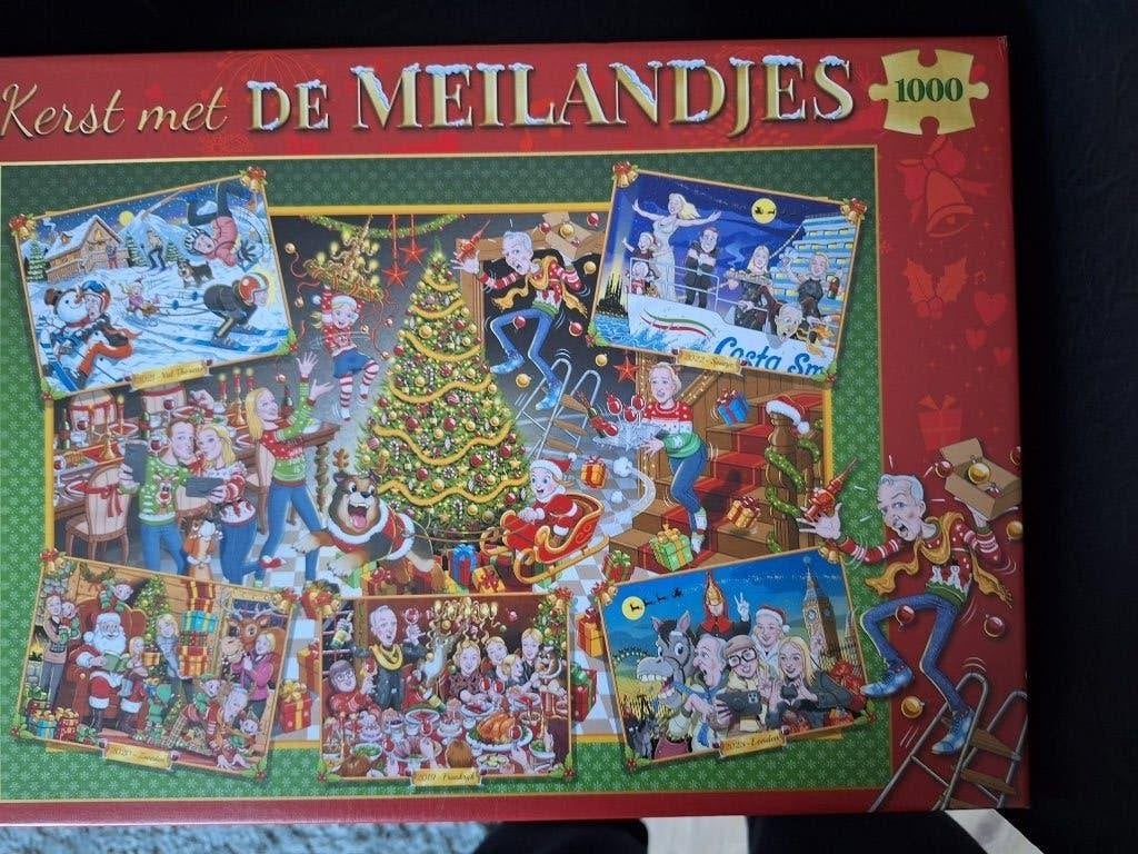 Kerst met de meilandjes puzzel 1000 stukjes, Ophalen of Verzenden, 500 t/m 1500 stukjes, Zo goed als nieuw, Legpuzzel