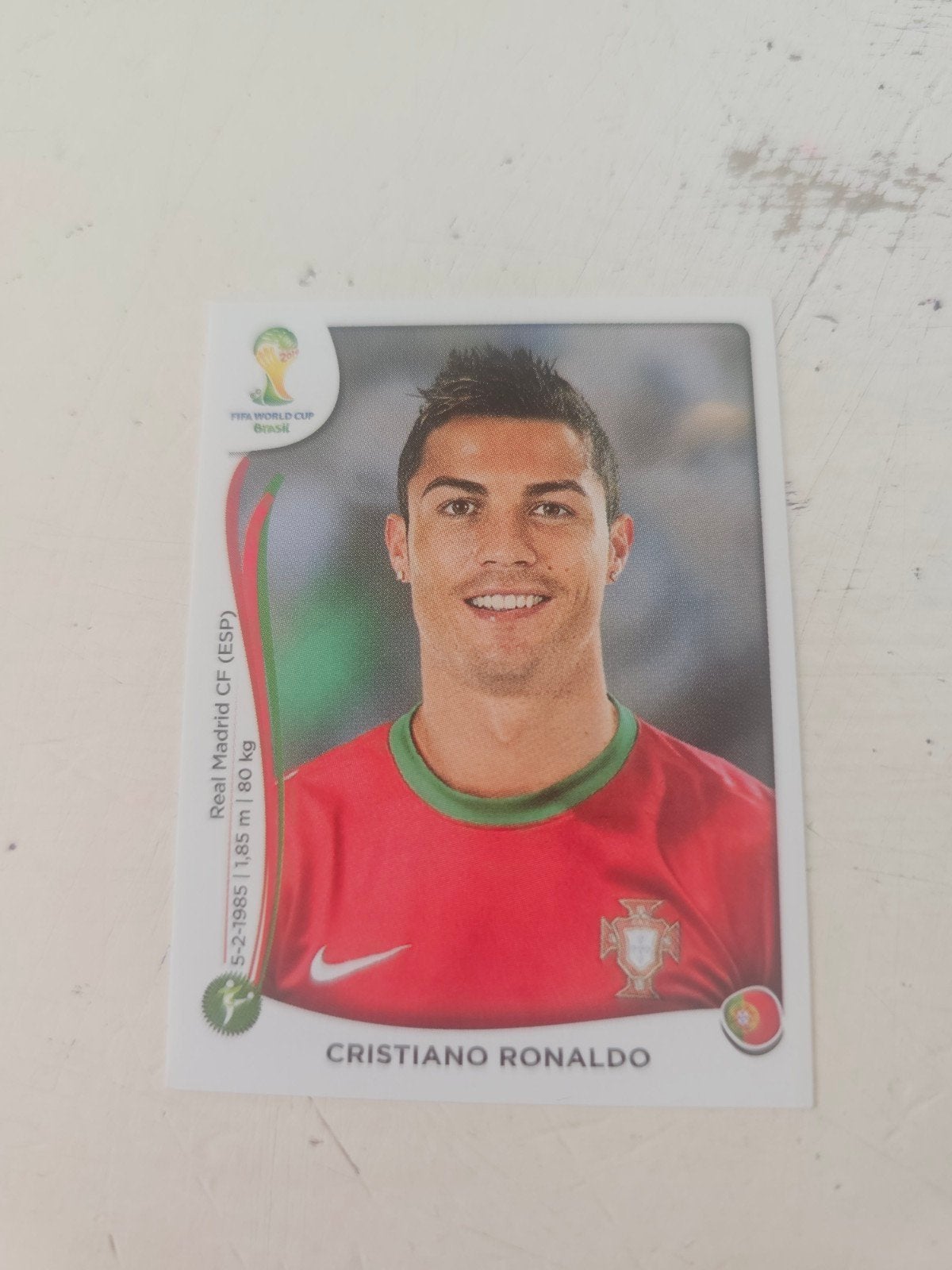 Ronaldo Panini 2014, Ophalen of Verzenden, Zo goed als nieuw, Buitenlandse clubs, Poster, Plaatje of Sticker
