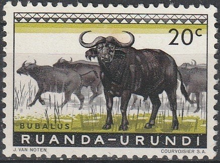 4410. Ruanda Urundi 162 pfr. Buffels, Ophalen of Verzenden, Overige landen, Postfris