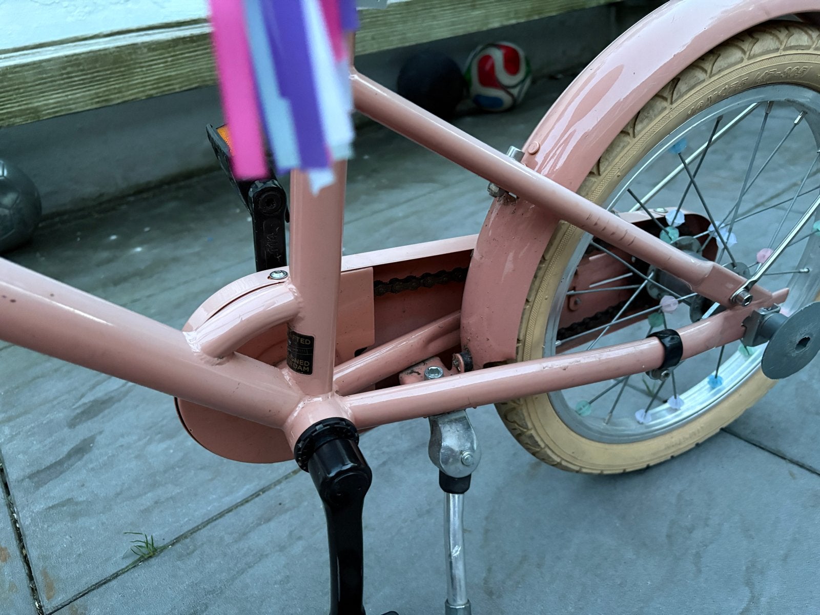 Veloretti Kinderfiets Roze - 16 inch, Ophalen of Verzenden, Gebruikt, Terugtraprem, 16 tot 20 inch