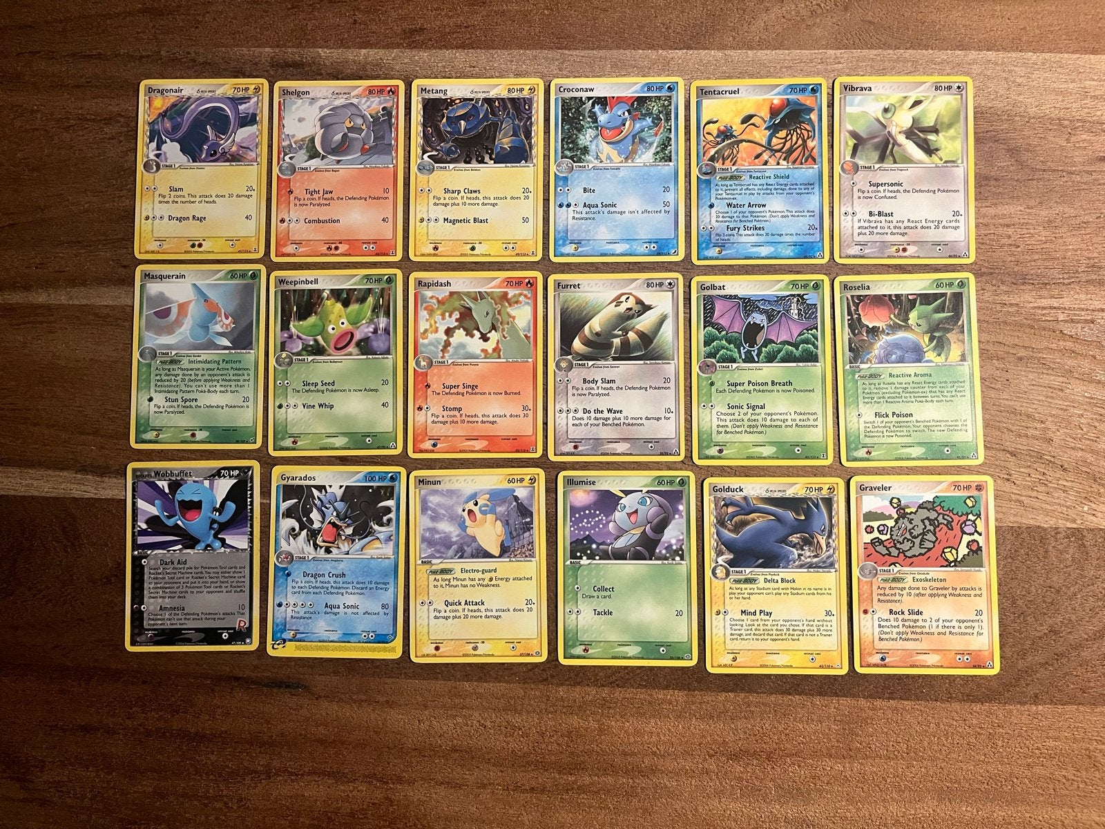 Pokémon kaarten EX era, Uncommons. Staat in beschrijving, Ophalen of Verzenden, Gebruikt, Meerdere kaarten